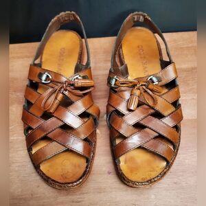 Cole Haan Size 10 Woven Leather Fisherman Sandals in Size 10